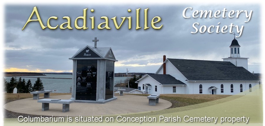 The Columbarium - Acadiaville Cemetery Society - Immaculate Conception Parish Cemetery